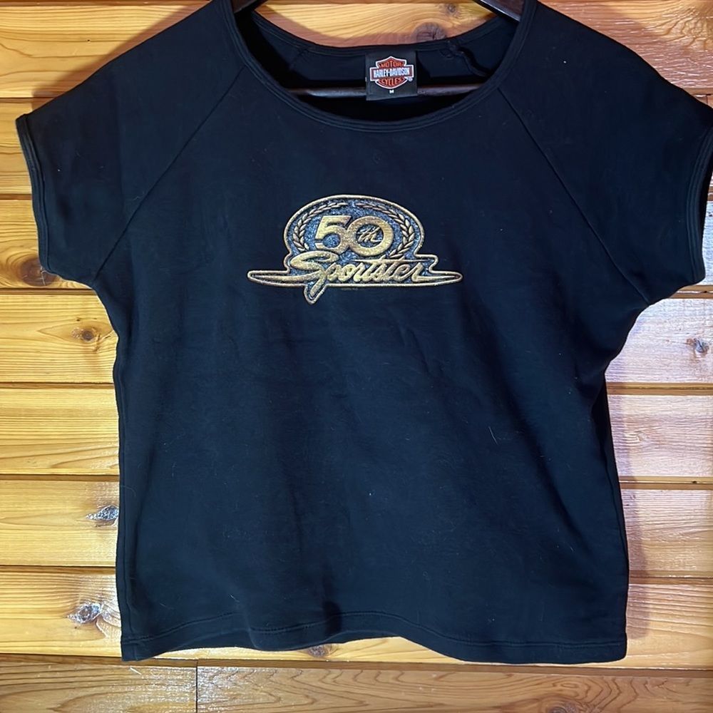 Harley Davidson 50th Sportster Thunder Creek baby doll t-shirt - Picture 1 of 7
